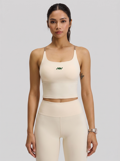 Align Cross-Back Bra Tank - Cream