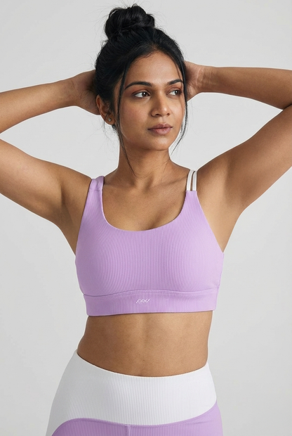 Lilac Contrast Yoga Set