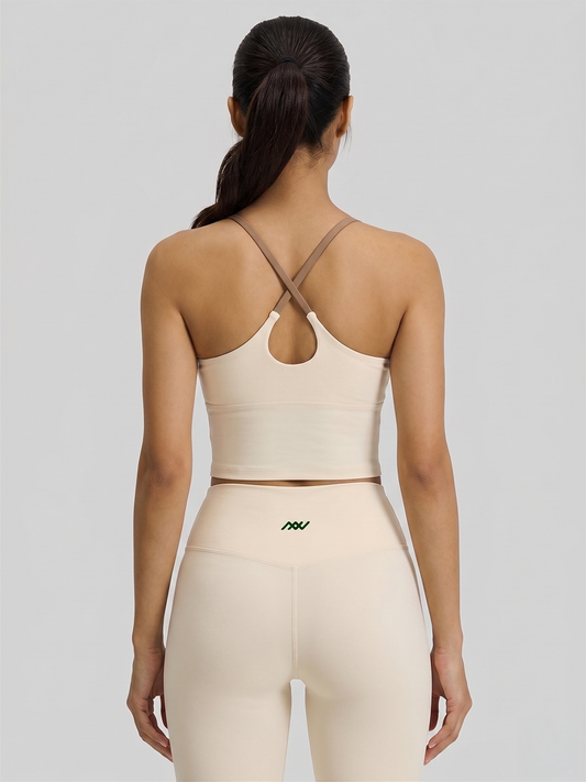 Align Cross-Back Bra Tank - Cream