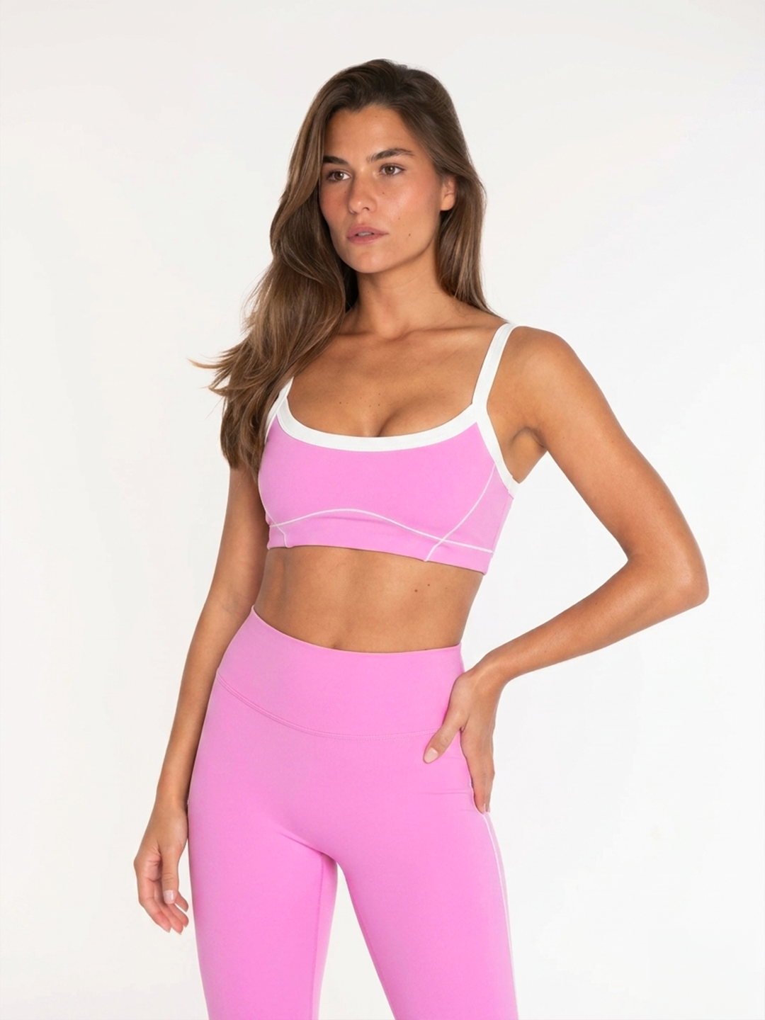 Airline Sports Bra - Candy Pink