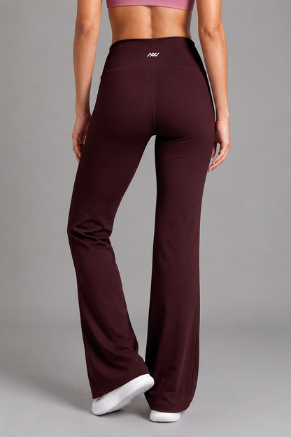 Everyday Flared Leggings - Wine