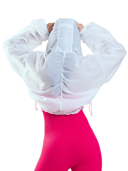 White Air Ruched Jacket