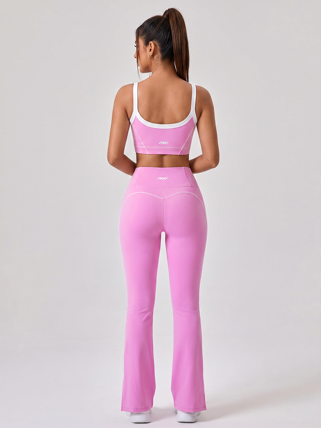 Airline Flared Leggings - Candy Pink