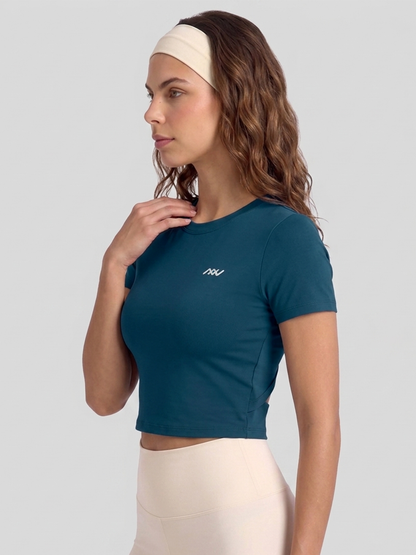 Flow Half Sleeve Tee - Deep Sea