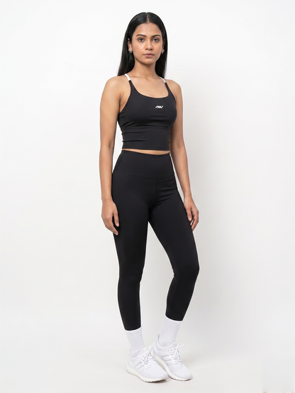 Align Cross-Back Bra Tank - Black