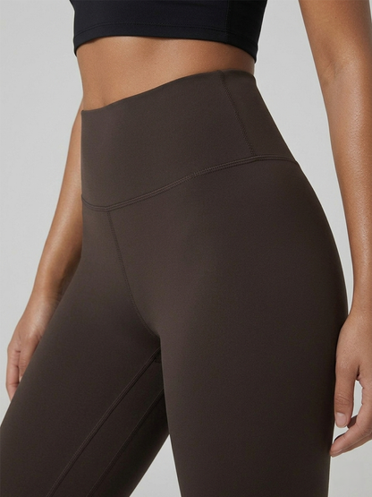 Essential High Waist Leggings - Dark Brown