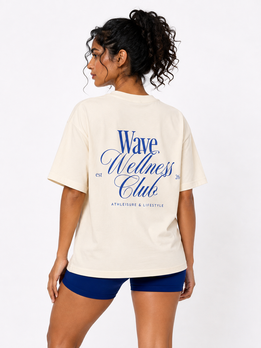 Wave Wellness Club Oversized Tee