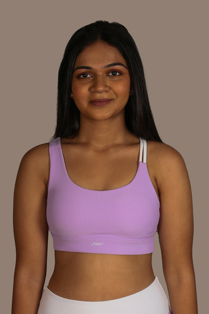 Offset Sports Bra - Amethyst